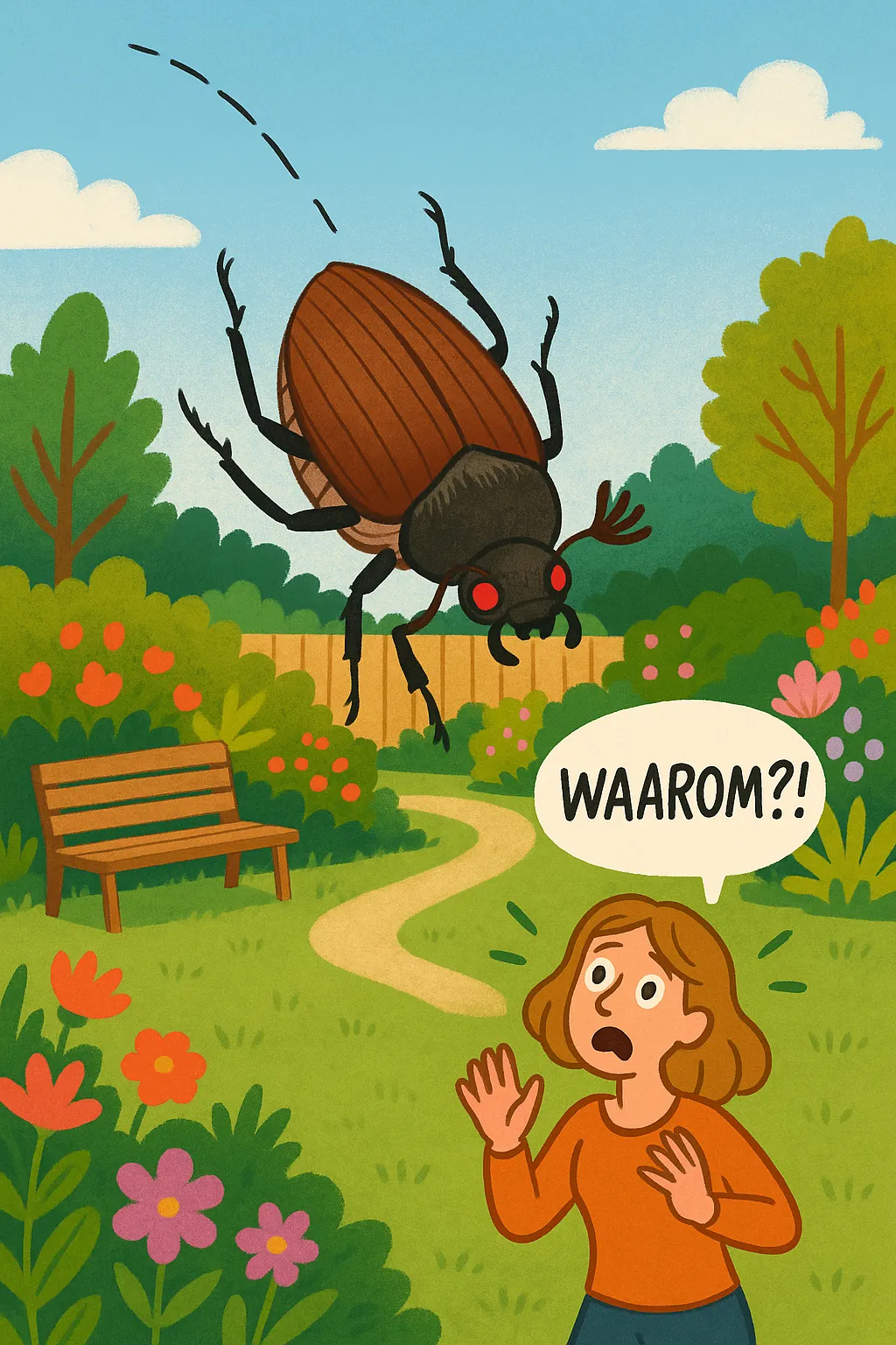 Help! Het regent meikevers!